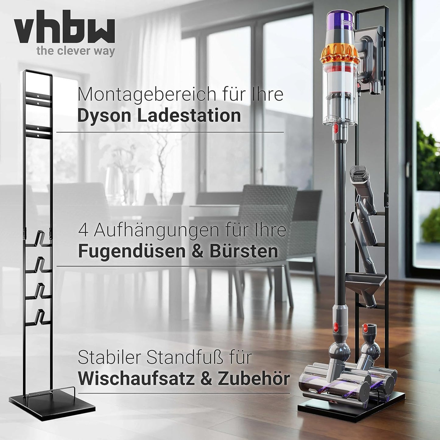 Ständer Akkusauger Organizer für Dyson V6 V7 V8 V10 V11 V12 V15 Detect Absolute