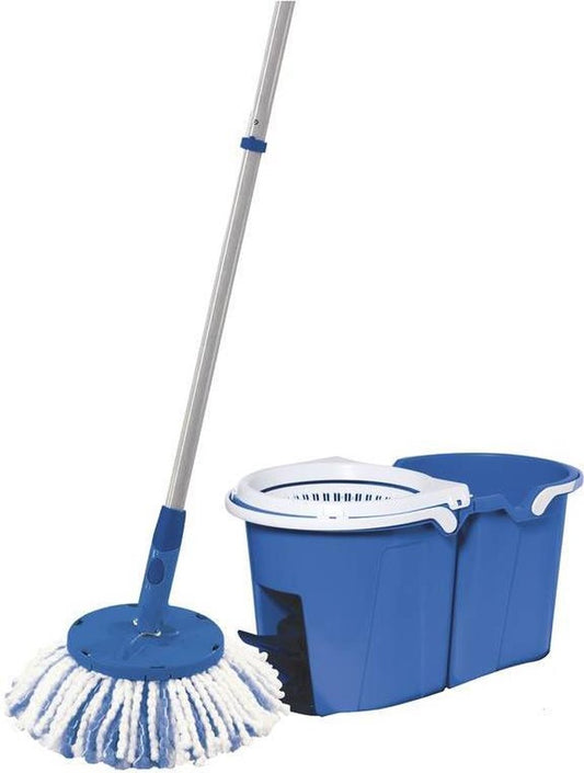 Clever Clean Wischmop 2 Kammer Filtersystem Mops Set Wischen Eimer 360°