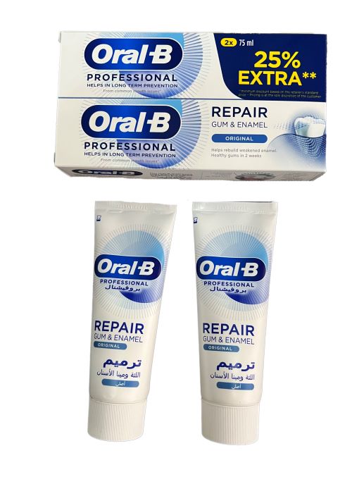 24x ORAL-B Professional GUM & EMAILLE PRO-REPAIR ORIGINAL ZAHNPASTA MHD 04/24