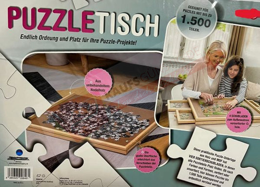 Puzzletisch Puzzlebrett mit 4 ausziehbaren Schubladen bis zu 1500 Teile