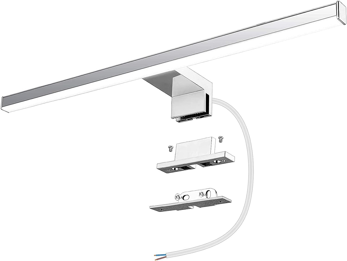 Azhien LED Spiegelleuchte Badezimmer 10W 820LM 60Cm Neutralweiß 4000K, Slim14Mm