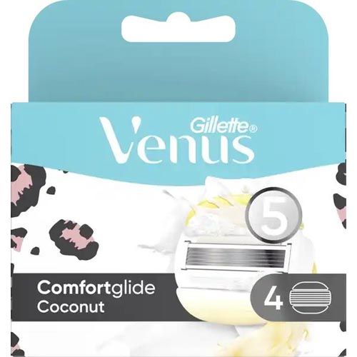 Gillette Venus 4 Stück Comfortglide Coconut Leopard Rasierklingen 4er Pack OVP Special Edition