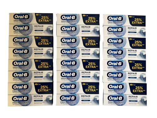 24x ORAL-B Professional GUM & EMAILLE PRO-REPAIR ORIGINAL ZAHNPASTA MHD 04/24