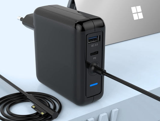 Multifunktion Netzteil 87W Surface Fast Charger USB C, QC3.0