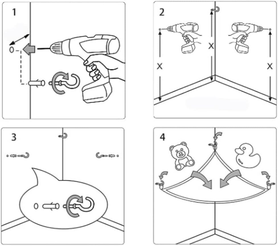 Kuscheltier Aufbewahrung Netz Hängend Organizer Kinderzimmer Stofftier 130x100