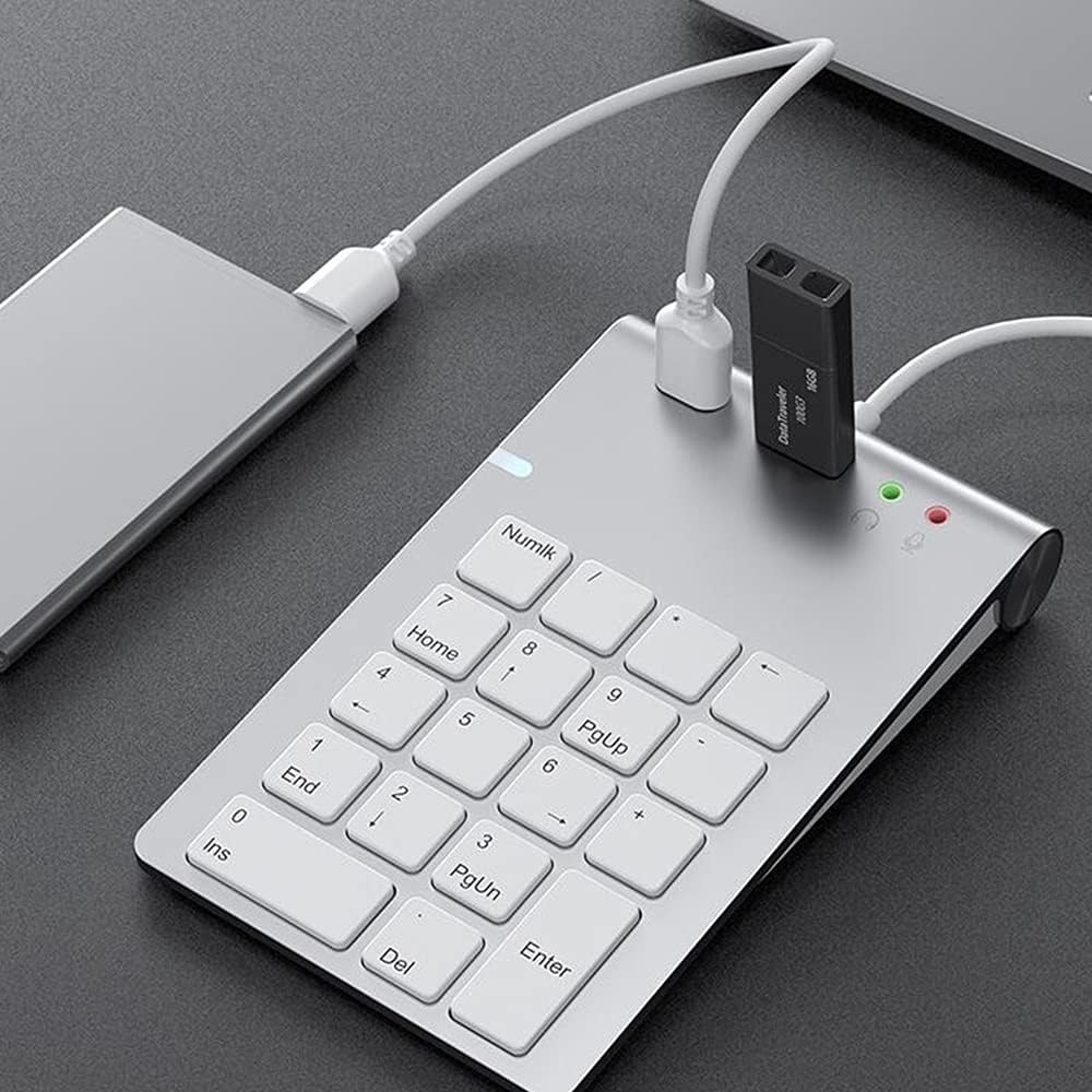 USB Keypad Ziffern-Tastatur Nummern-Block USB 3.0 Port  Audio Windows MacBook