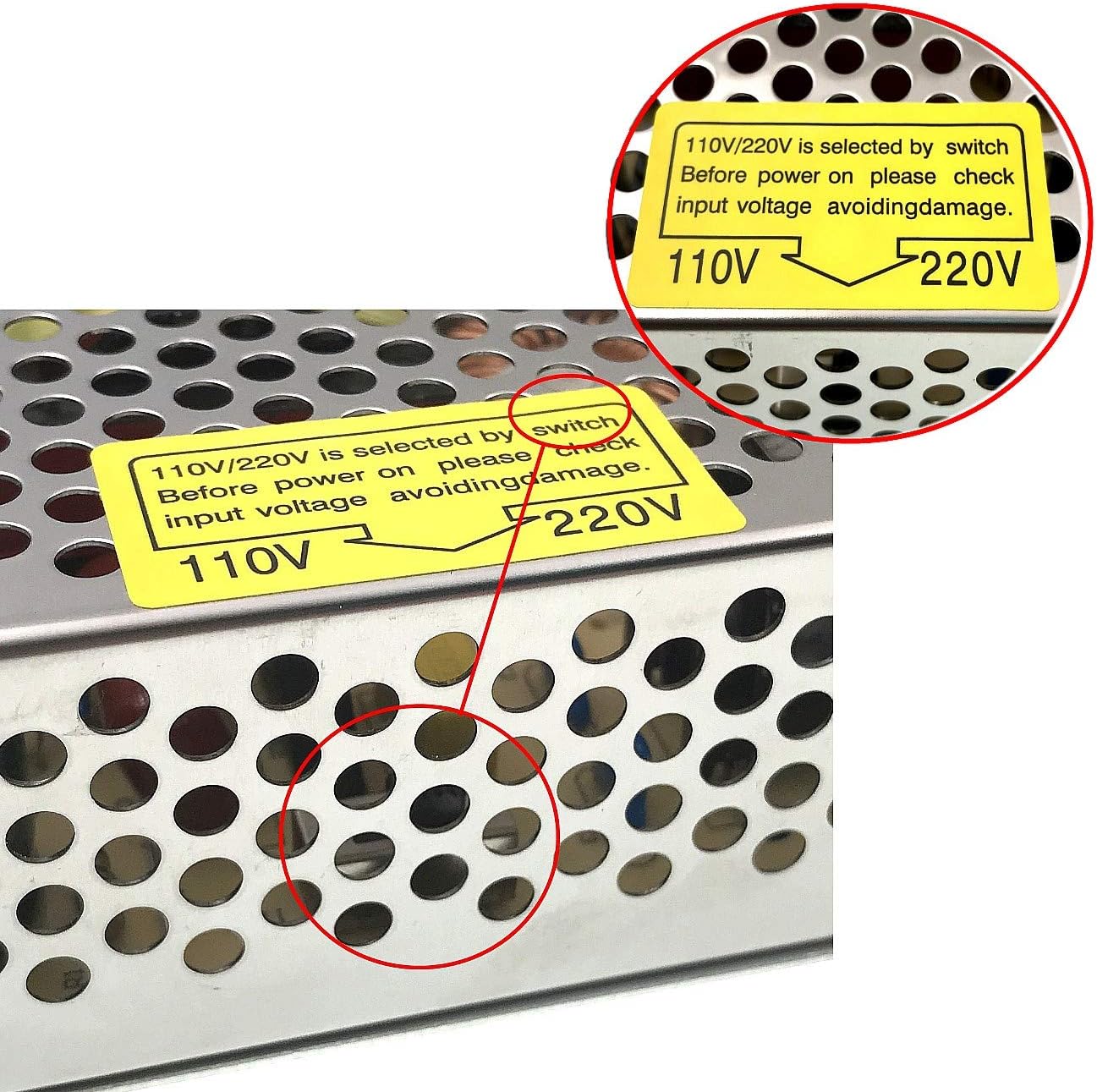 NEU S-120-24 Aluminiumgehäuse Ausgang DC 24V 5A LED-Schaltnetzteil