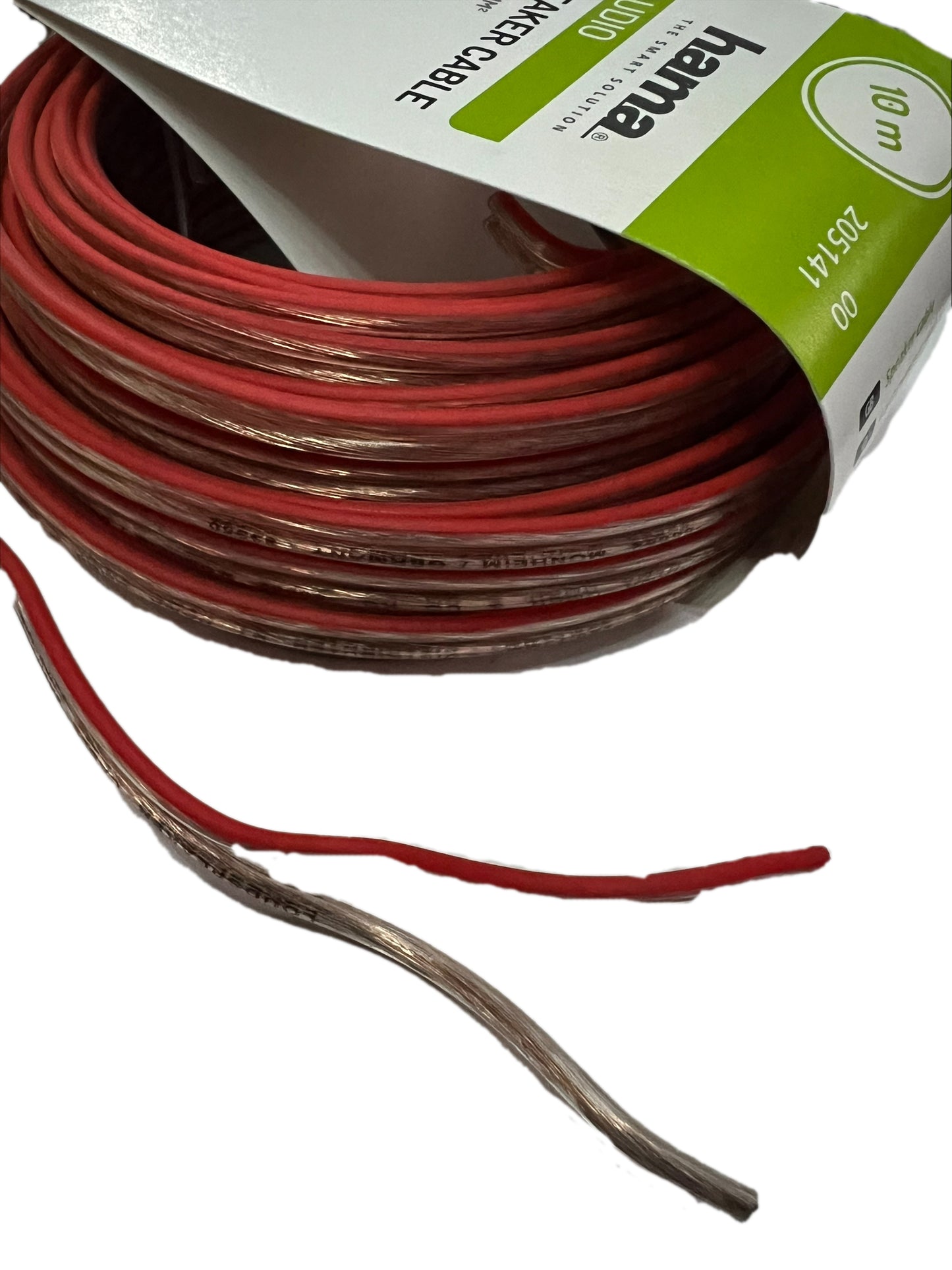 2x Hama HQ 10m Lautsprecher-Kabel 2x 0,75mm dick 2-adrig Boxen-Kabel Hifi LS Kabel