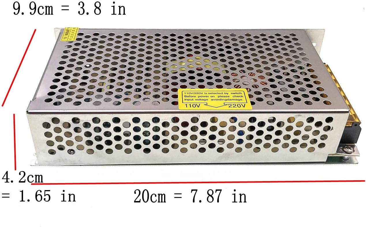 NEU S-120-24 Aluminiumgehäuse Ausgang DC 24V 5A LED-Schaltnetzteil