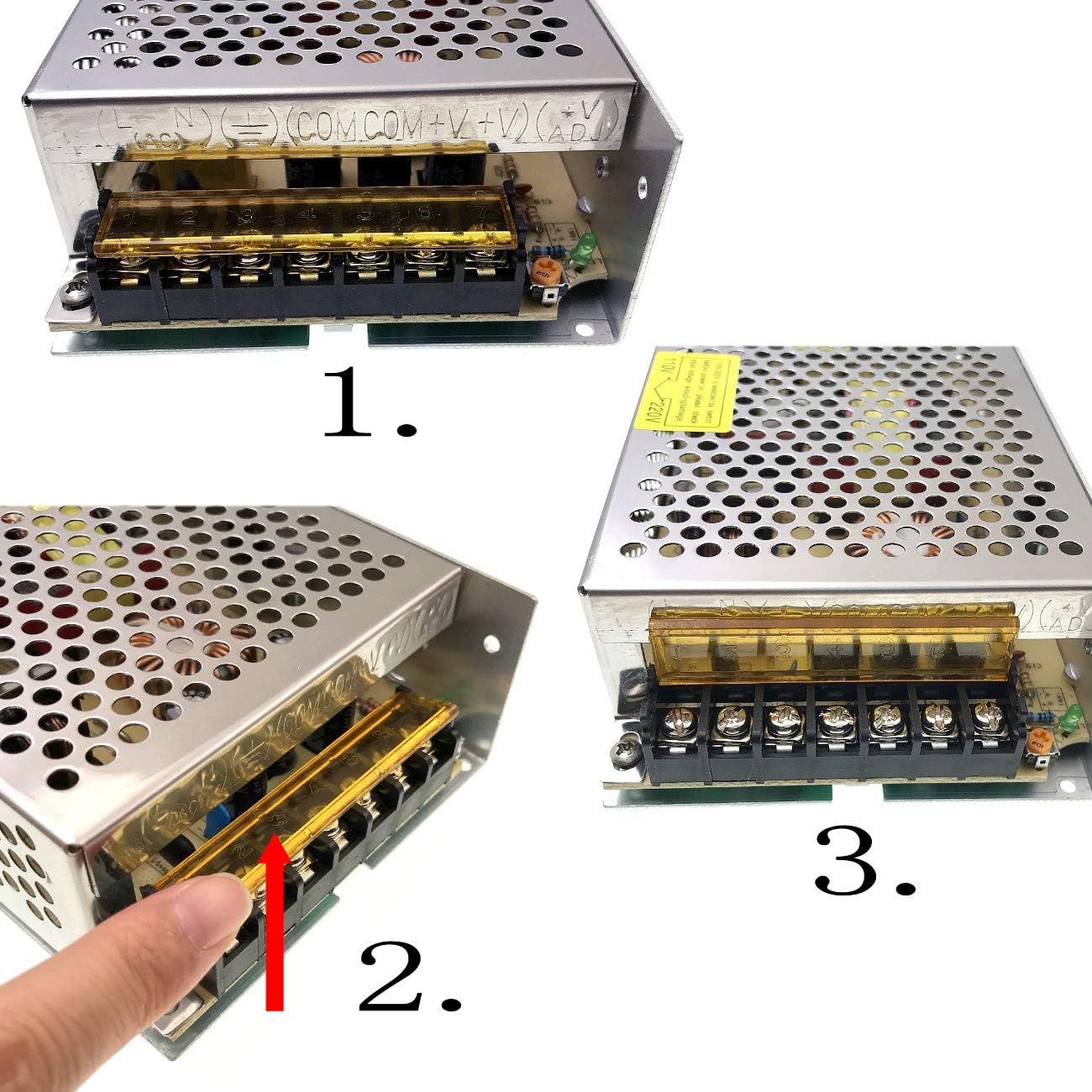 NEU S-120-24 Aluminiumgehäuse Ausgang DC 24V 5A LED-Schaltnetzteil