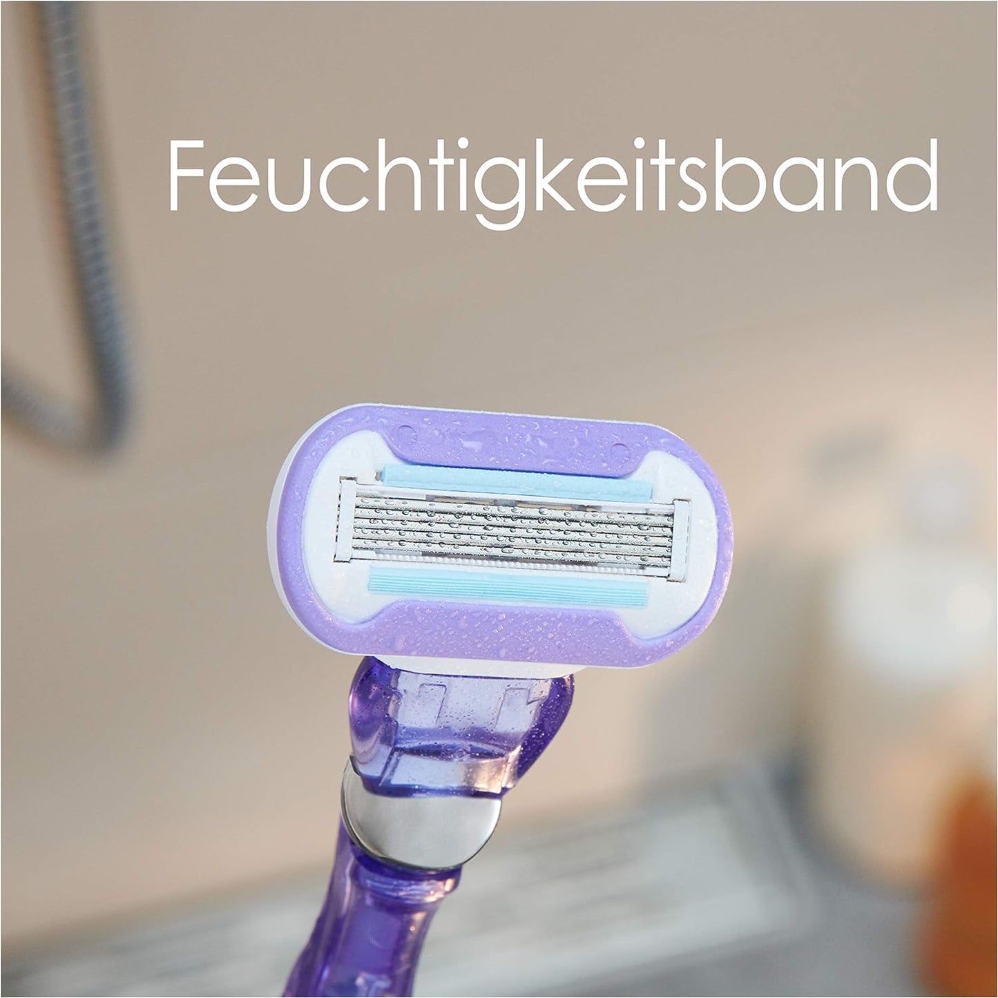 Gillette Venus Deluxe Smooth Swirl Rasierer Damen, Damenrasierer + 3 Rasierklingen mit 5-fach Klinge