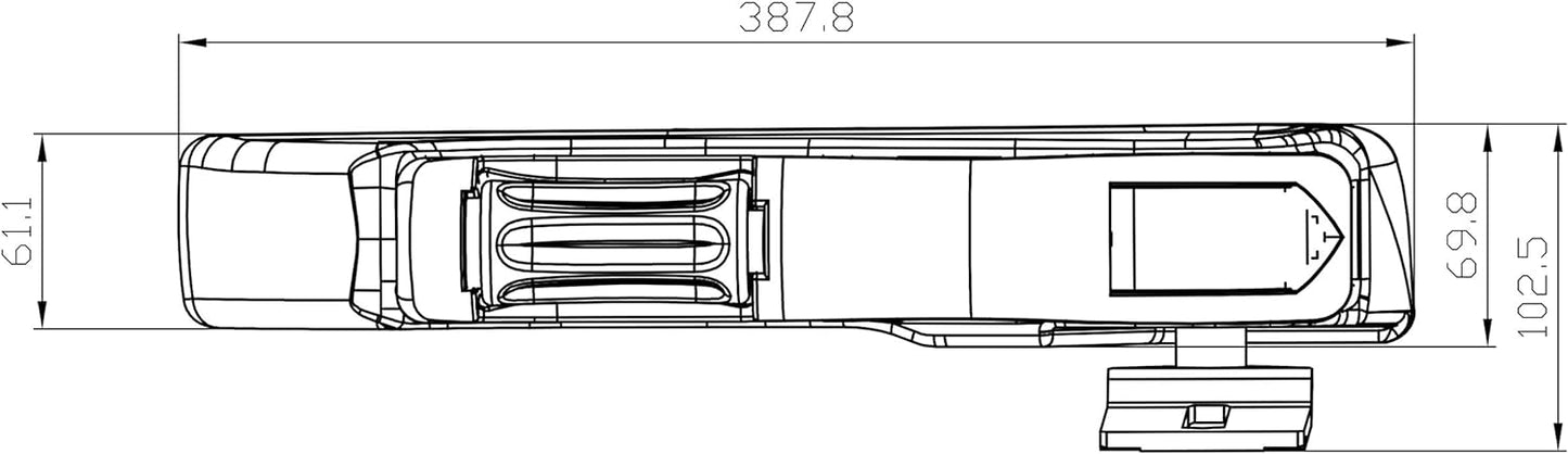 Armlehne rechts 380X60 passend Schleppersitz Traktorsitz Grammer Maximo Actimo