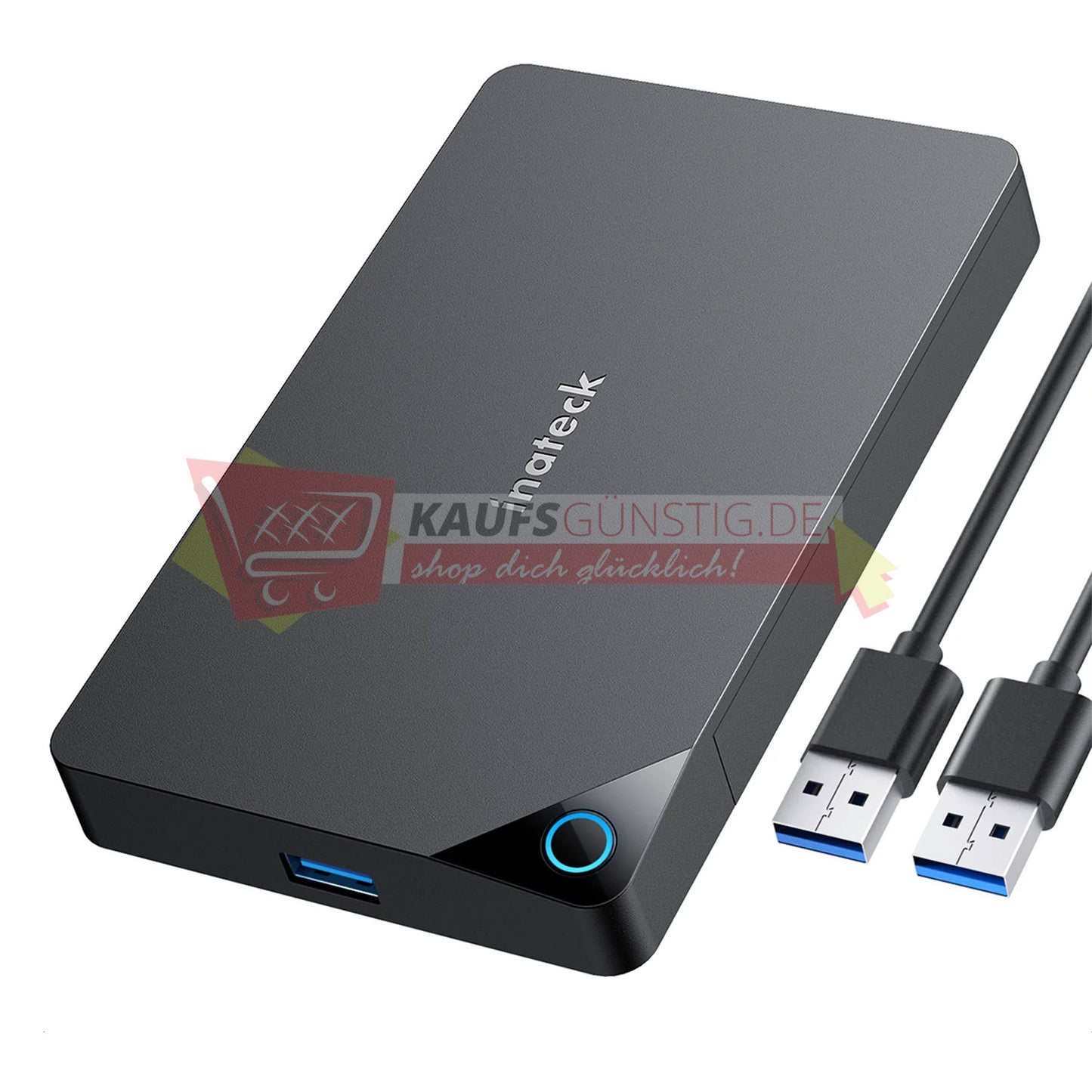 Inateck Festplattengehäuse USB 3.0 Externes Gehäuse 2.5 Zoll SATA SSD HDD